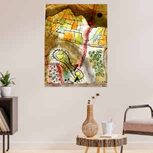 Klee - Brief Description of a Mountain Pass Poster