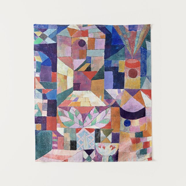Klee - Burggarten, abstract painting Tapestry (Front)