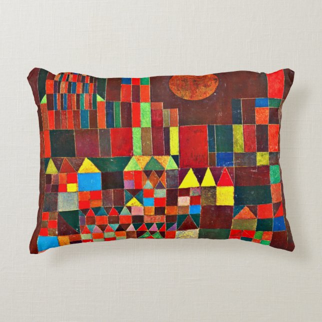 Klee - Castle and Sun Accent Pillow (Front)