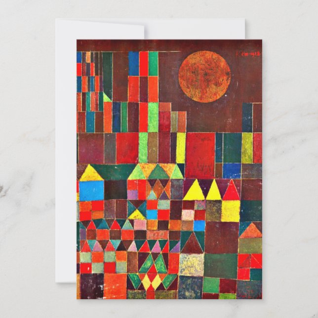 Klee - Castle and Sun Card (Front)