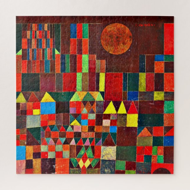 Klee - Castle and Sun Jigsaw Puzzle (Vertical)
