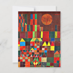 Klee - Castle and Sun Postcard