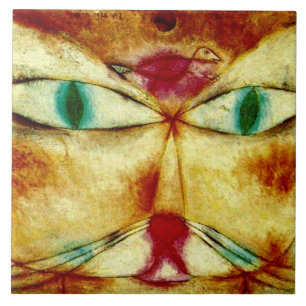 Klee - Cat and Bird Tile
