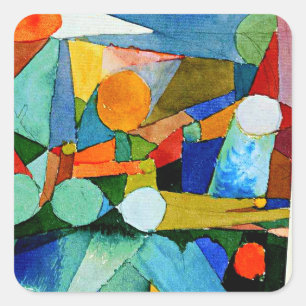 Klee - Colour-Shapes Square Sticker