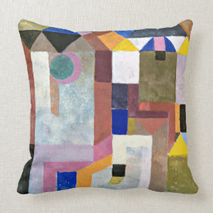 Klee - Colourful Architecture Throw Pillow