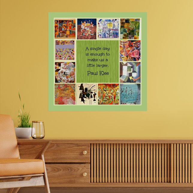 Klee - Colourful Collage Poster (Living Room 2)