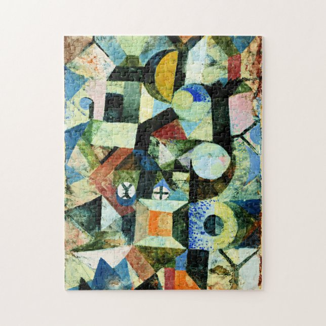 Klee - Composition with the Yellow Half Moon Jigsaw Puzzle (Vertical)