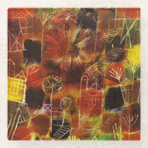 Klee - Cosmic Composition Glass Coaster