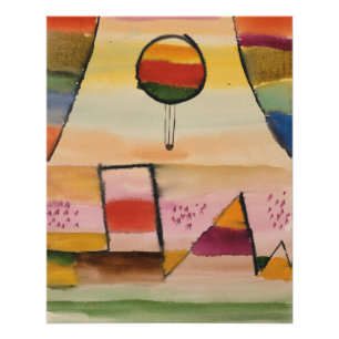Klee - Der Ballon im Fenster Poster