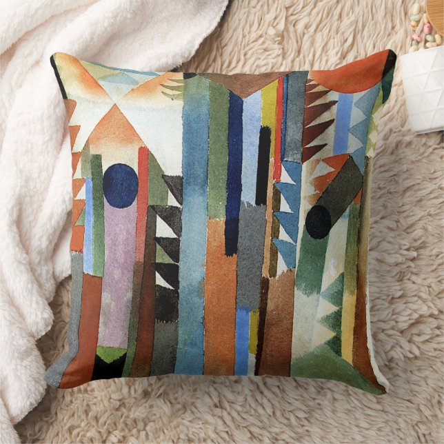 Klee - Der Wald der aus... Throw Pillow (Blanket)