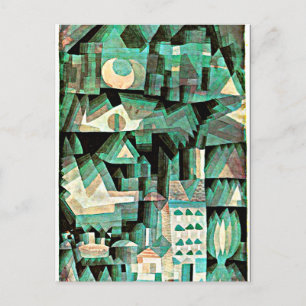 Klee - Dream City, abstract art Postcard