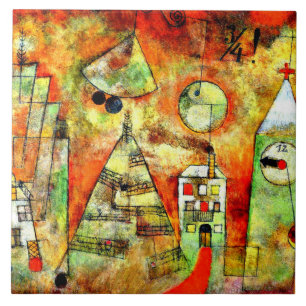 Klee - Fateful Hour at Quarter to Twelve  Tile