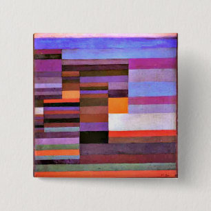 Klee - Fire Evening 2 Inch Square Button