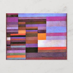 Klee - Fire Evening Postcard