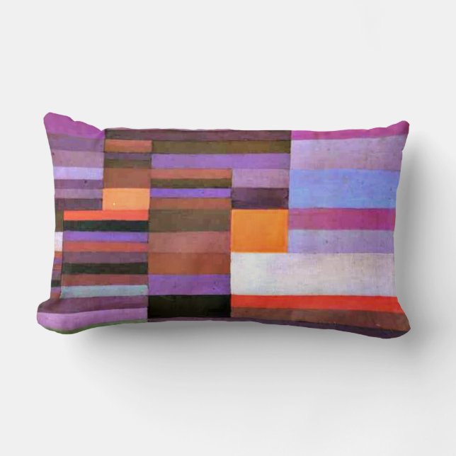 Klee - Fire in the Evening Lumbar Pillow (Front)