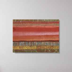 Klee - Flat Landscape, abstract art Canvas Print
