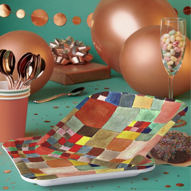 Klee - Flora on Sand Paper Plate (Multi)