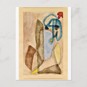 Klee - Flower in March, abstract art Postcard