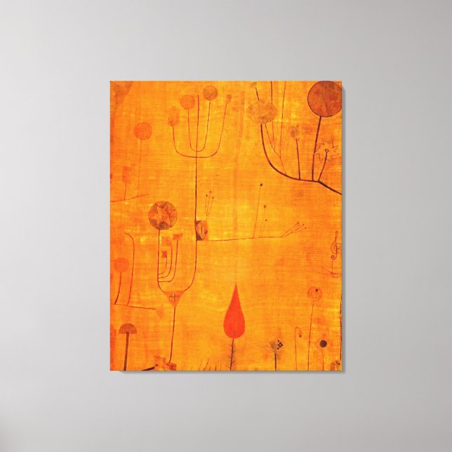 Klee - Fruits on Red Canvas Print (Front)