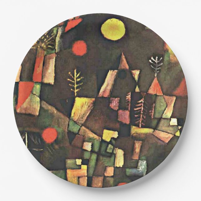 Klee - Full Moon Paper Plate (Front)