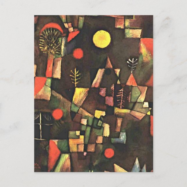 Klee - Full Moon Postcard (Front)