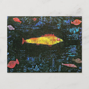 Klee - Goldfish postcard. Postcard