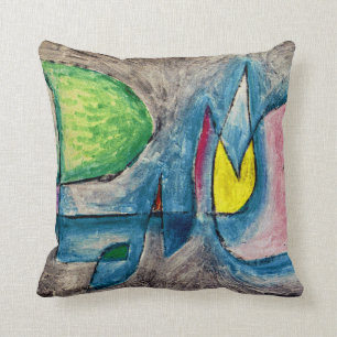 Klee - Group of Trees Throw Pillow