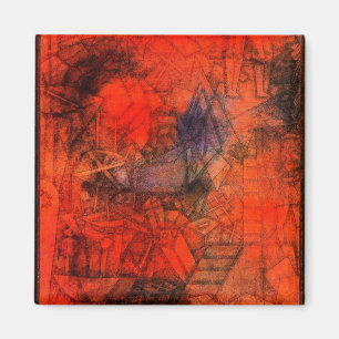 Klee - Groynes, colourful artwork, Magnet