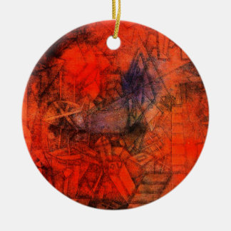 Klee - Groynes, famous painting, Ceramic Ornament
