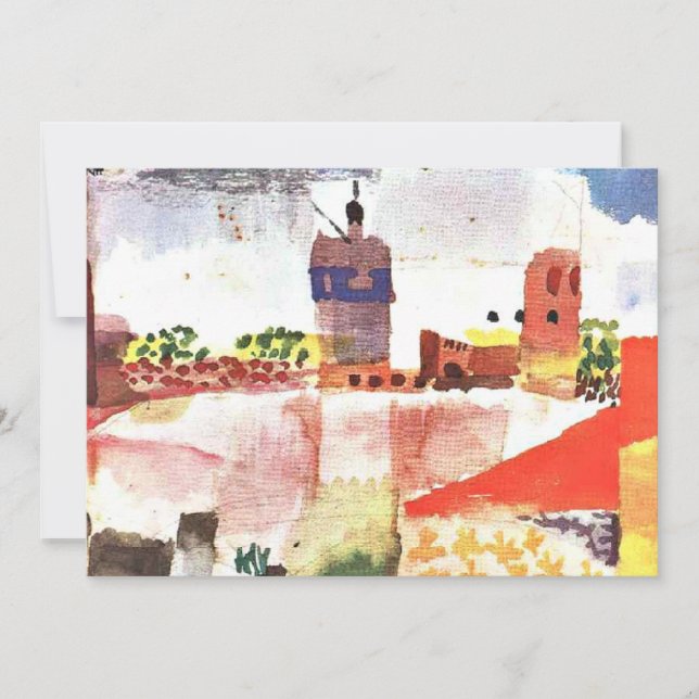 Klee - Hammamet with Mosque Card (Front)