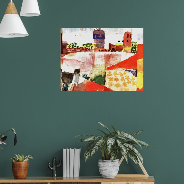 Klee - Hammamet with Mosque Poster (Living Room 1)