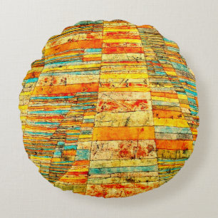 Klee - Highways and Byways Round Pillow
