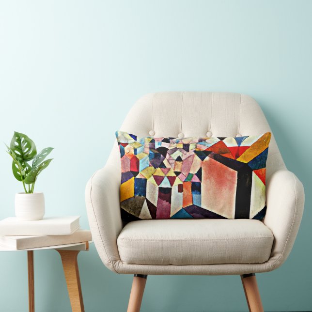 Klee - Insight into a City, Lumbar Pillow (Chair)