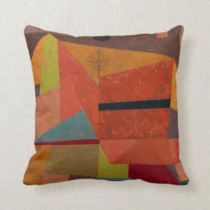 Klee - Joyful Mountain Landscape Throw Pillow