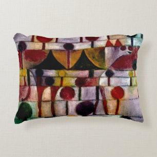Klee - Kamel in Rhythmischer Baumlandschaft Klein Decorative Pillow