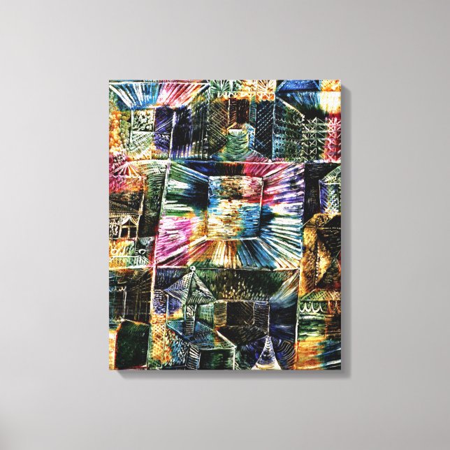 Klee - Kiosk Architecture Canvas Print (Front)