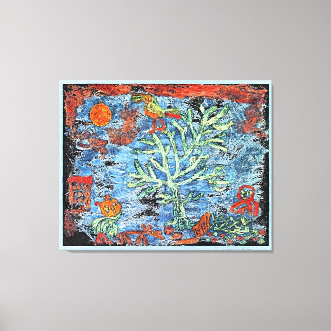 Klee - Landscape with Poplars, Canvas Print (Front)