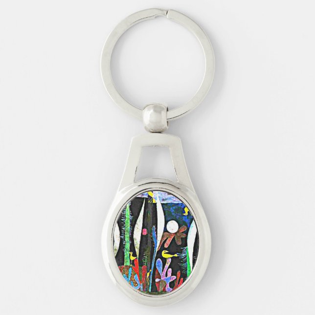 Klee - Landscape with Yellow Birds Keychain (Front)