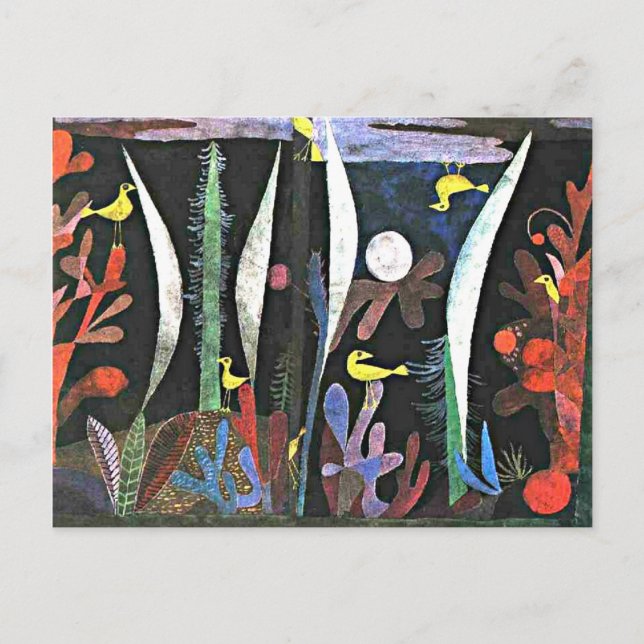 Klee - Landscape with Yellow Birds Postcard (Front)