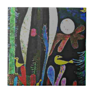 Klee - Landscape with Yellow Birds Tile