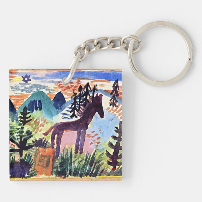 Klee - Le Cheval, célèbre peinture (Dos)