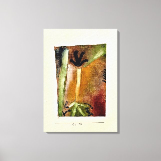 Klee - Little Tree, abstract art Canvas Print (Front)