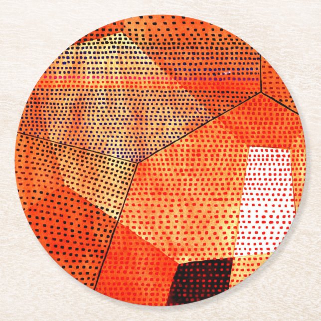 Klee - Model 106, Polyphony in Colour Round Paper Coaster (Front)