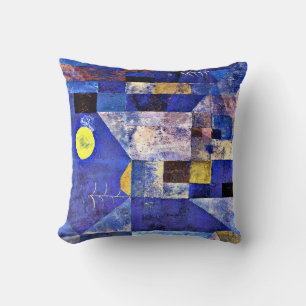 Klee - Moonlight, Paul Klee painting, Throw Pillow