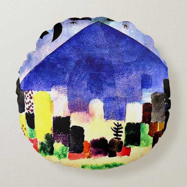 Klee - Mount Niesen Round Pillow (Front)