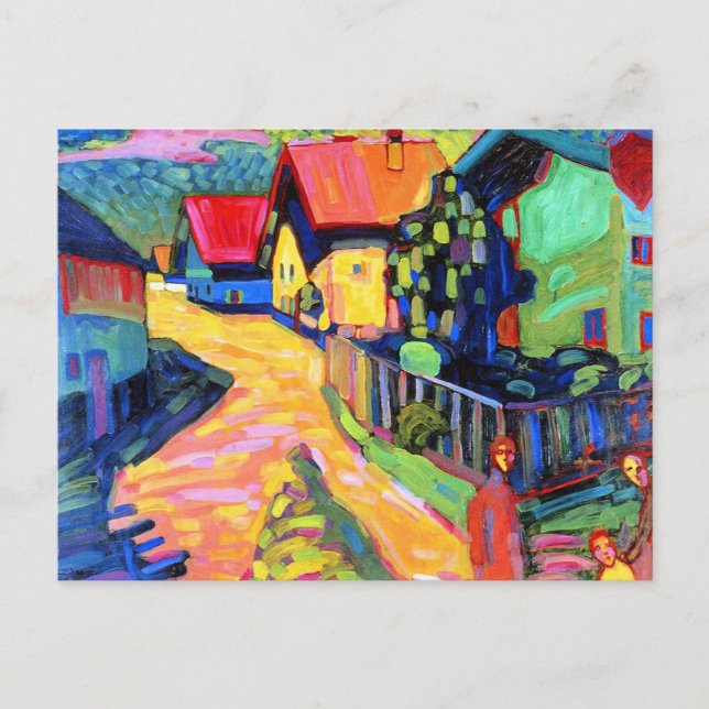 Klee - Murnau Street with Women, Postcard (Front)