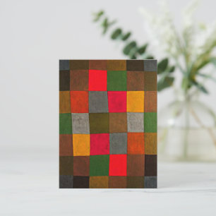 Klee - New Harmony, colorful geometric design Postcard