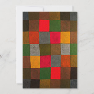 Klee - New Harmony, colourful geometric design Card