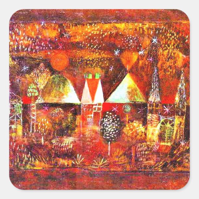 Klee - Noctural Festivity Square Sticker (Front)
