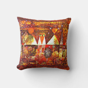 Klee - Nocturnal Festivity Throw Pillow